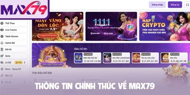 Thông tin chính thức về MAX79